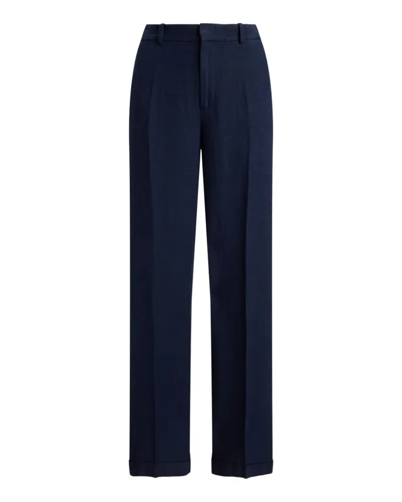 Ralph Lauren Leinenhose mit weitem Bein - Blau Blau
