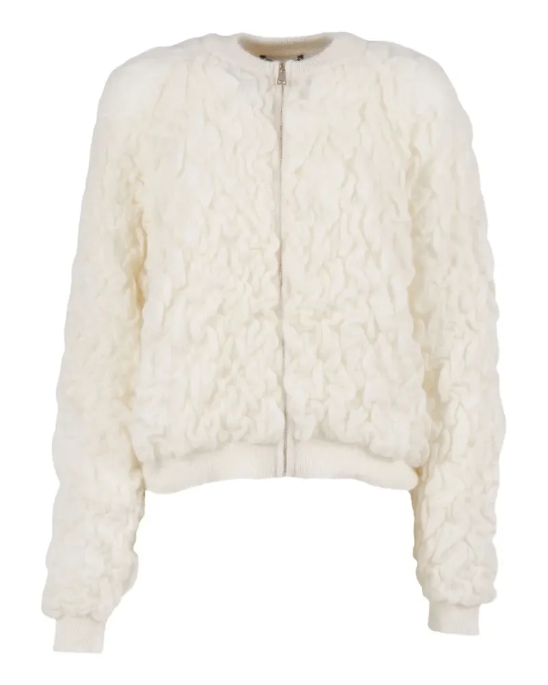 Fabiana Filippi Strukturierter Cardigan - Weiß Weiß