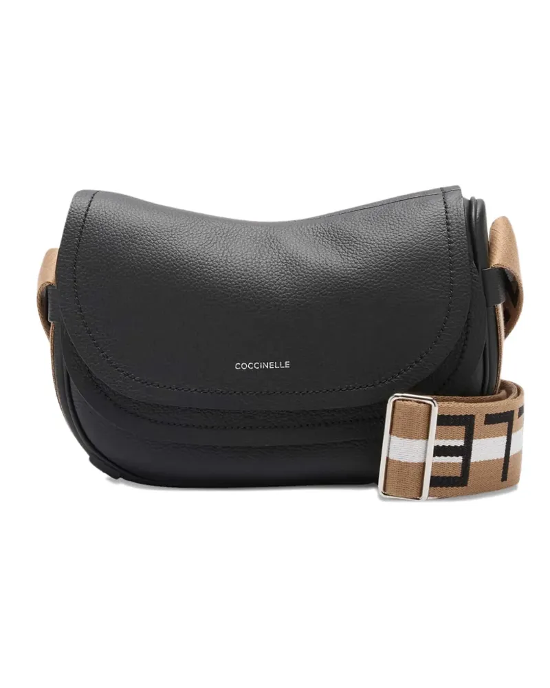 Coccinelle Raquel logo-strap shoulder bag - Schwarz Schwarz