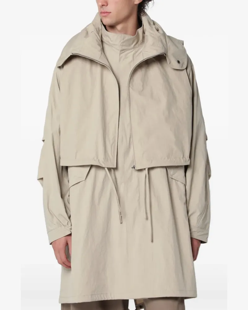YMC 96 Snorkel hooded parka - Nude Nude