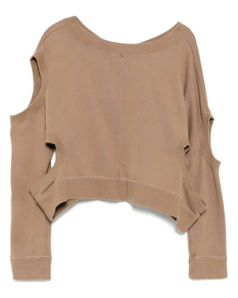Undercover Sweatshirt mit Cut-Out - Braun Braun