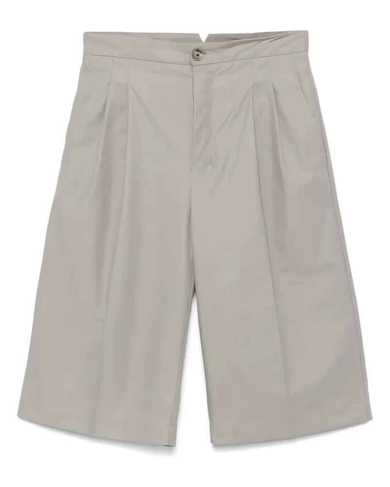 AMI Paris Shorts mit Faltendetail - Grau Grau