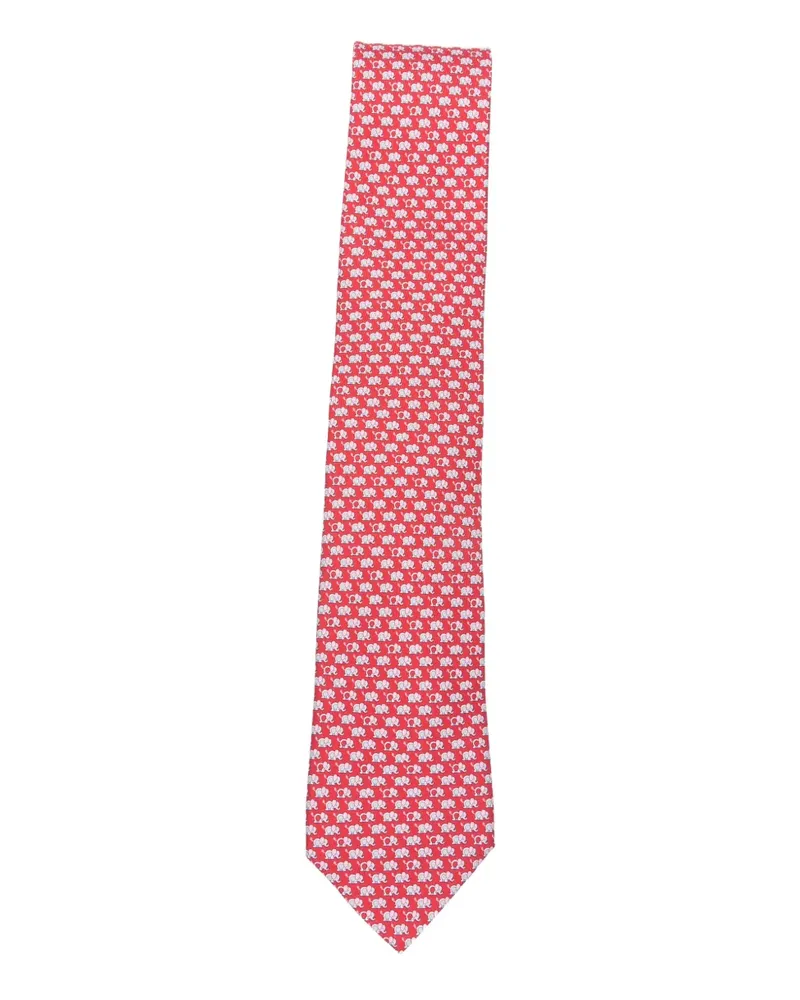 Ferragamo Patterned Tie - Rot Rot