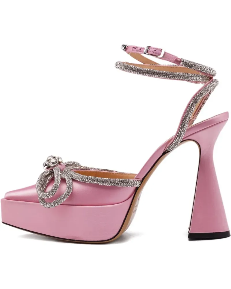 Mach & Mach Plateau-Pumps mit Kristallen - Rosa Rosa