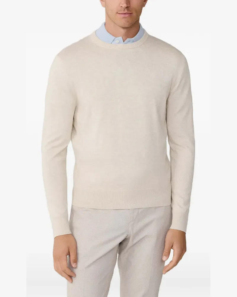 Hackett Pullover mit Logo-Stickerei - Nude Nude
