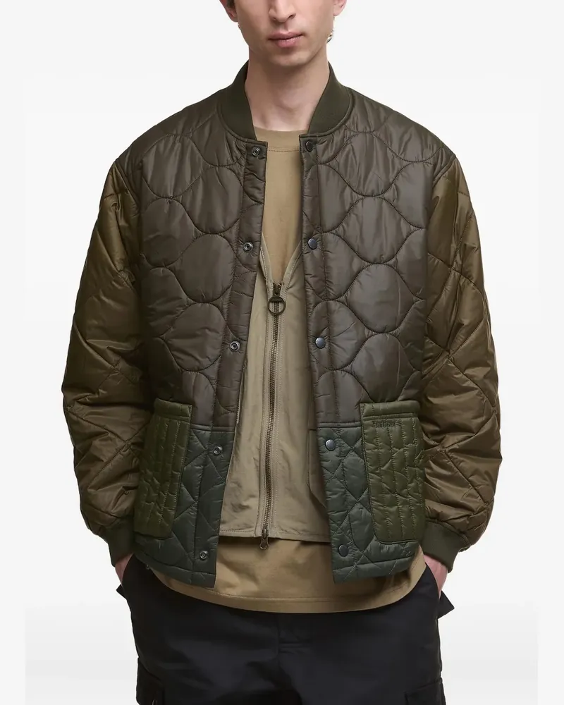 Barbour Gesteppte Liddesdale Bomberjacke - Grün Grün