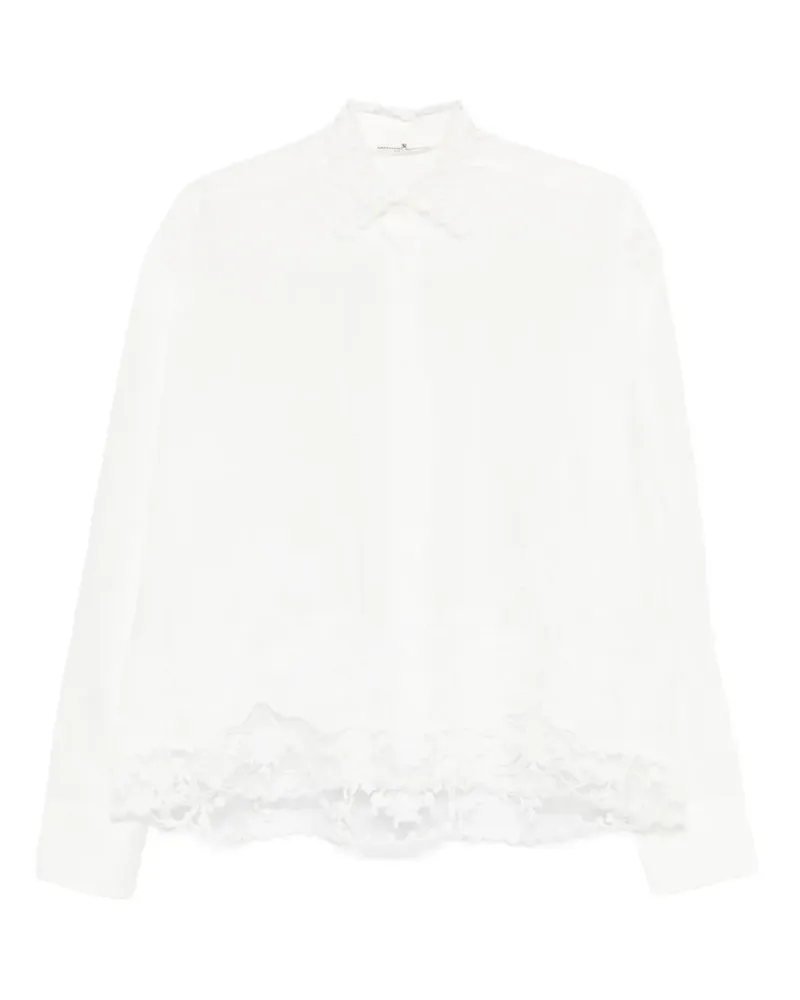Ermanno Scervino lace collar shirt - Weiß Weiß