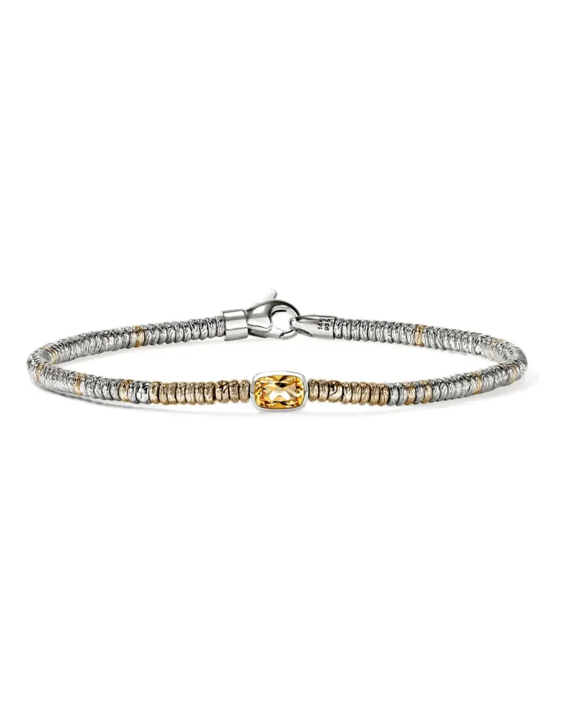 John Hardy Heishi Armband aus Zitrin - Silber Silber