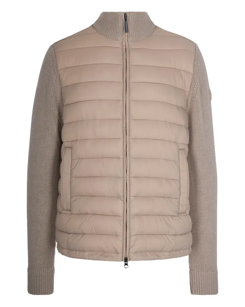 Colmar quilted knitted-panel jacket - Nude Nude