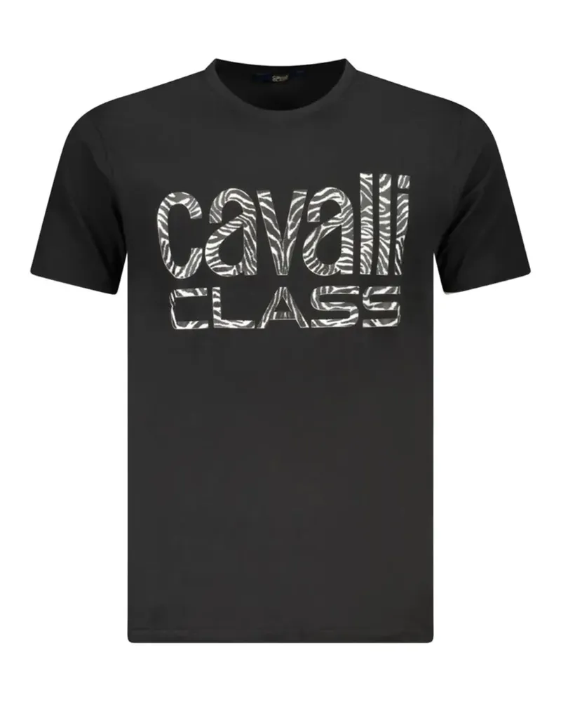 Roberto Cavalli logo-print T-shirt - Schwarz Schwarz