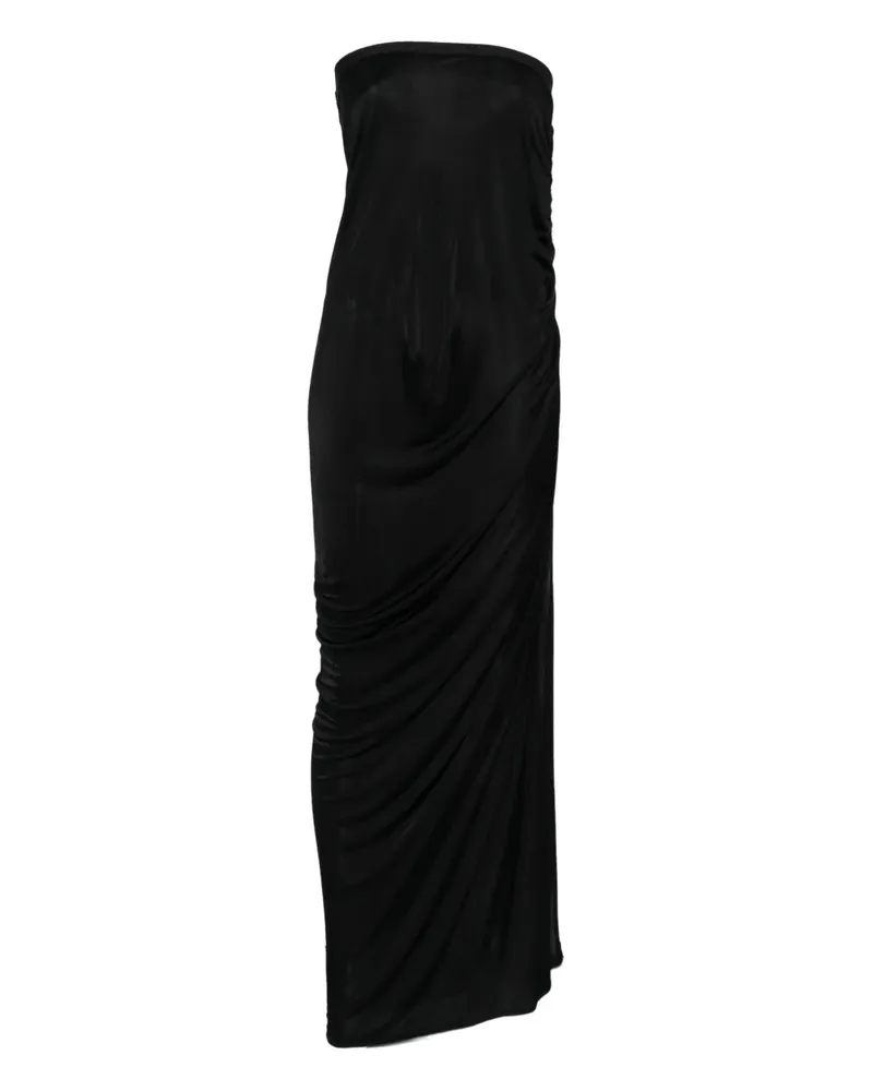 Rick Owens Lilies draped-design maxi skirt - Schwarz Schwarz