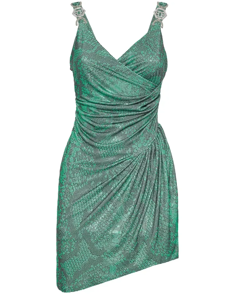 Philipp Plein Minikleid mit Strass - Grün Grün