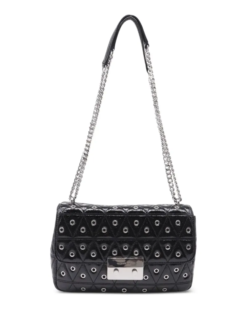 Michael Kors Sloan Schultertasche mit Ösendetail - Schwarz Schwarz