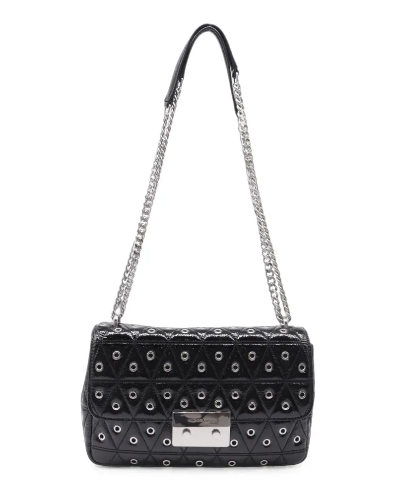 Michael Kors Sloan Schultertasche mit Ösendetail - Schwarz Schwarz