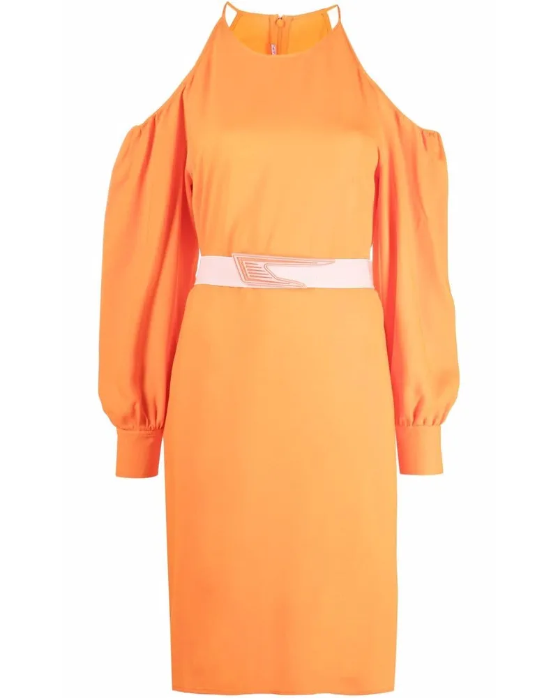 Stella McCartney Schulterfreies Midikleid - Orange Orange