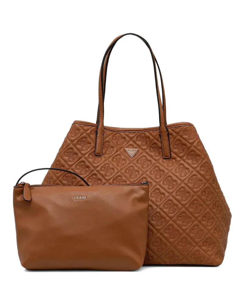 Guess Adelasia logo-plaque tote bag - Braun Braun