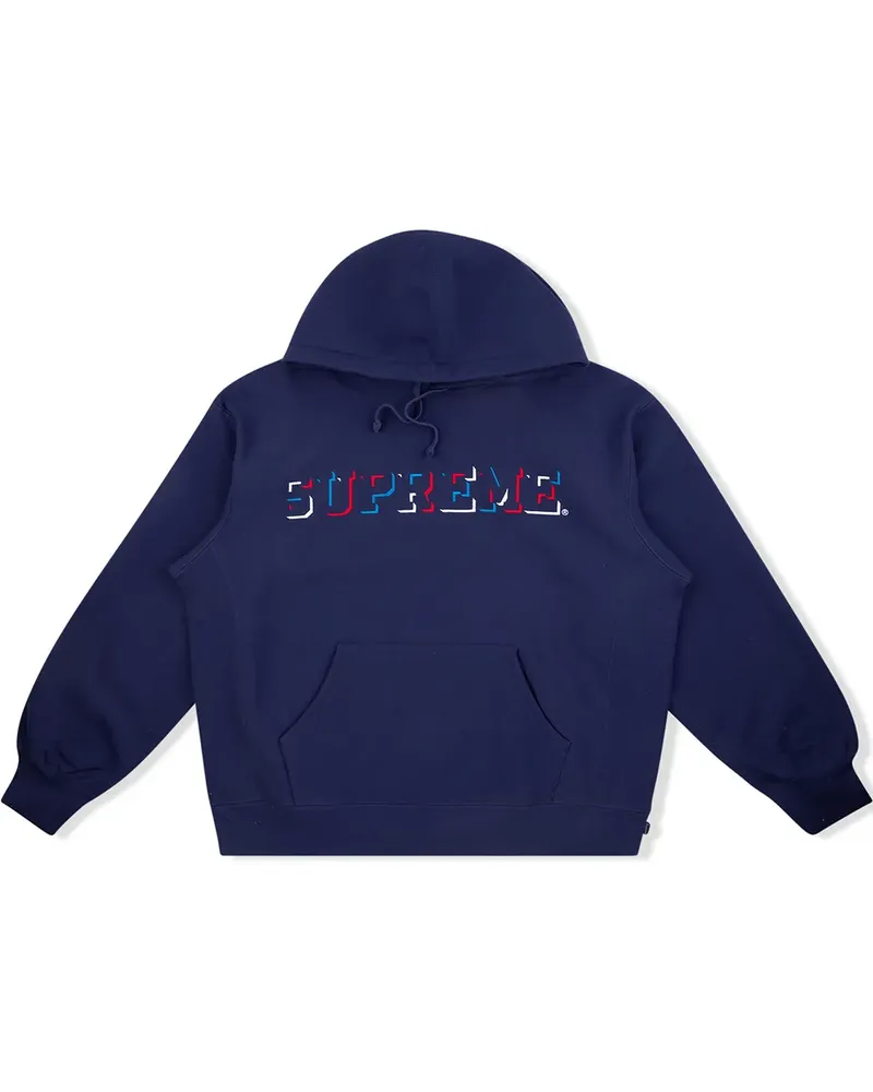 Supreme Being Drop Shadow Hoodie - Blau Blau