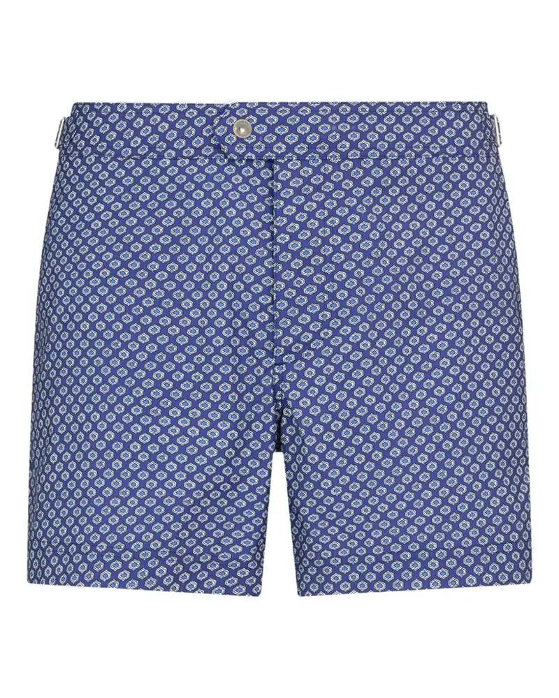 Tom Ford geometric-print swim shorts - Blau Blau