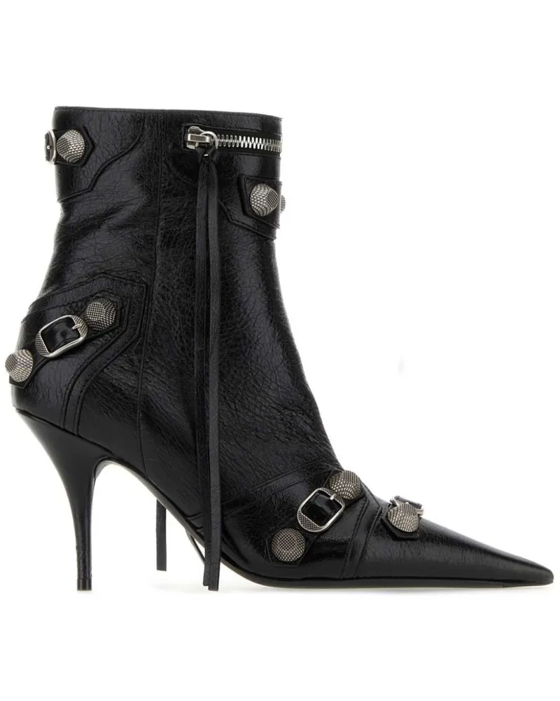 Balenciaga Cagole Stiefel 90mm - Schwarz Schwarz