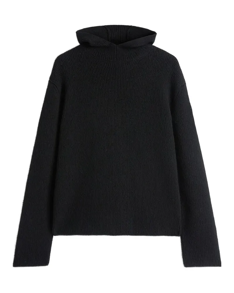 Jil Sander x Moncler ribbed-knit hood sweater - Schwarz Schwarz