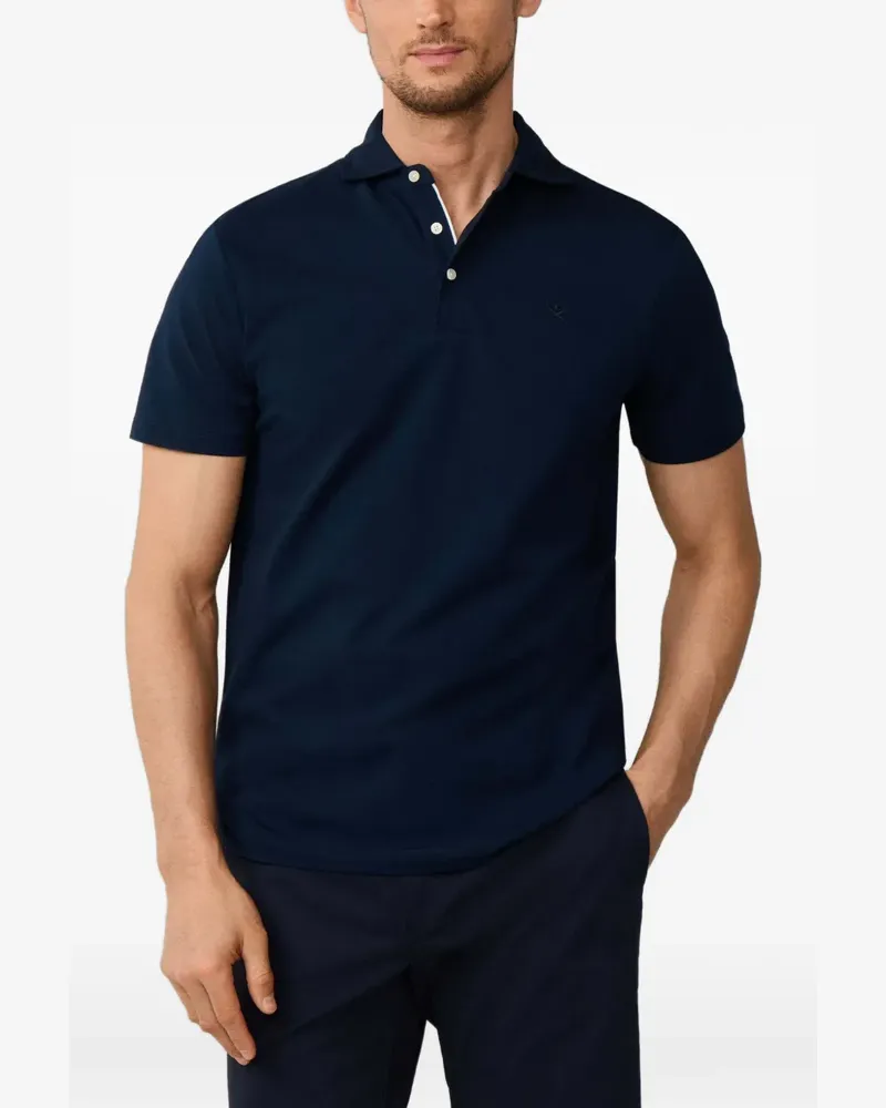 Hackett Oxford-Poloshirt aus Piqué - Blau Blau