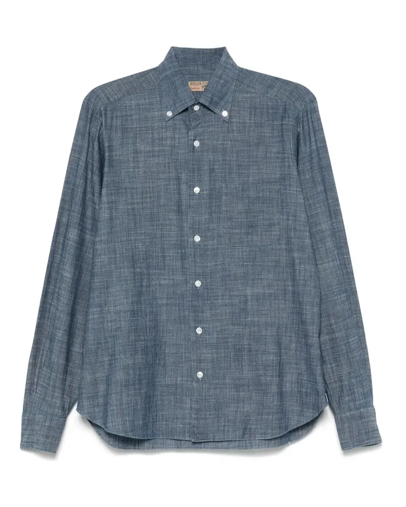 BARBA Oxford-Hemd - Blau Blau