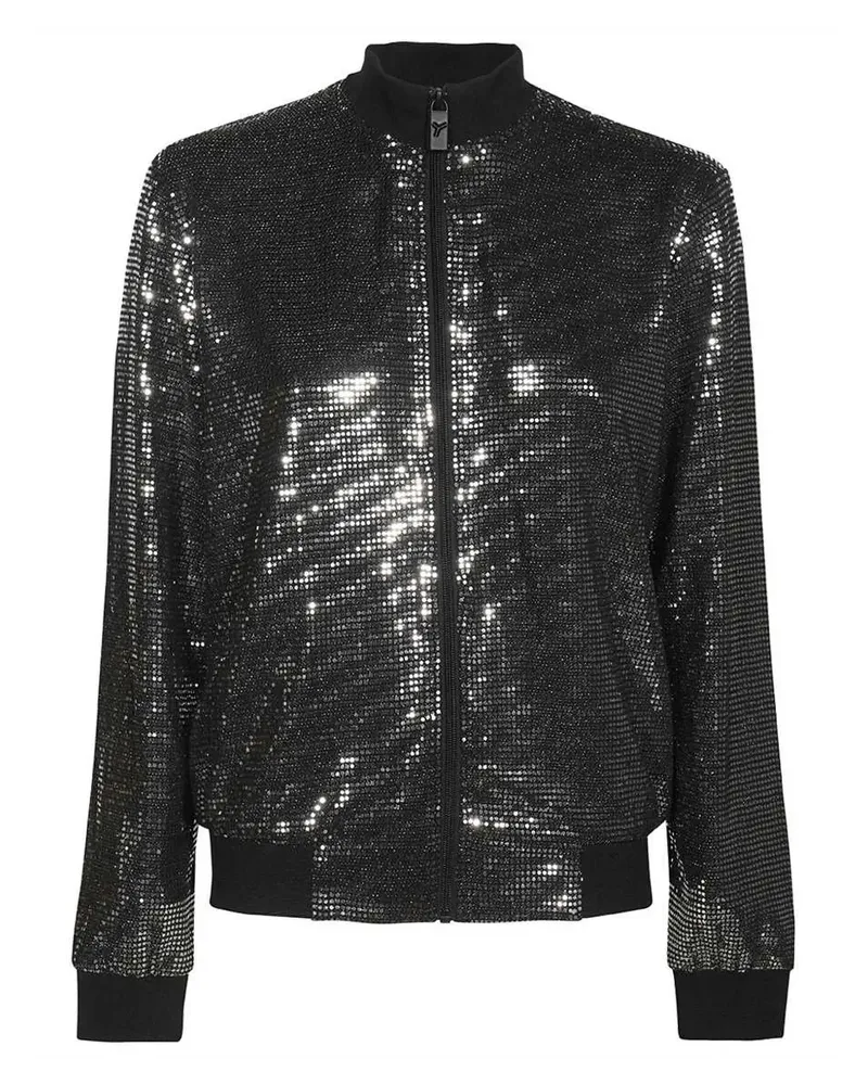 John Richmond Bomberjacke mit Glanzoptik - Schwarz Schwarz