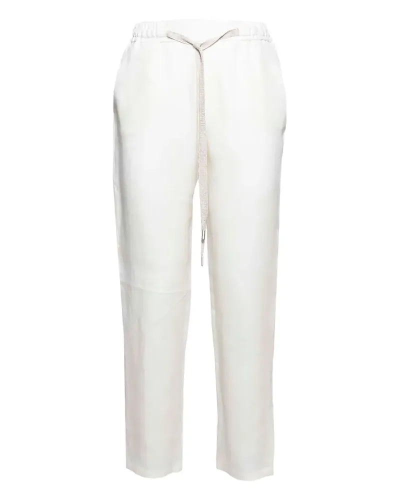 BARBA Hose mit Kordelzug - Weiß Weiß