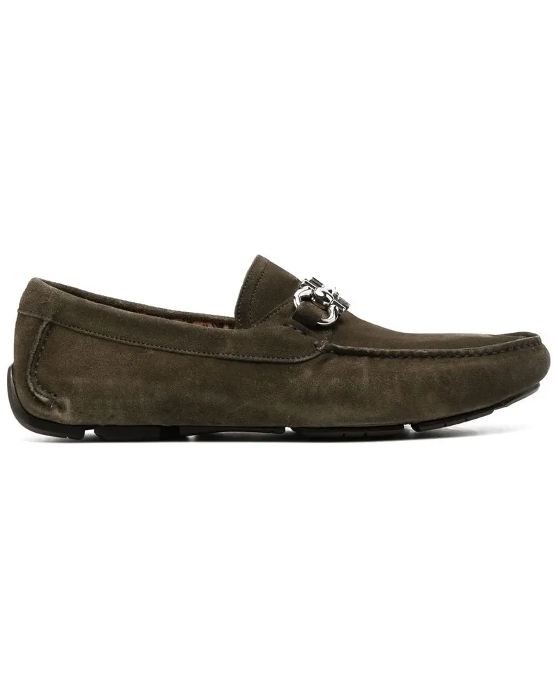 Ferragamo Loafer mit Horsebit-Detail - Grün Grün