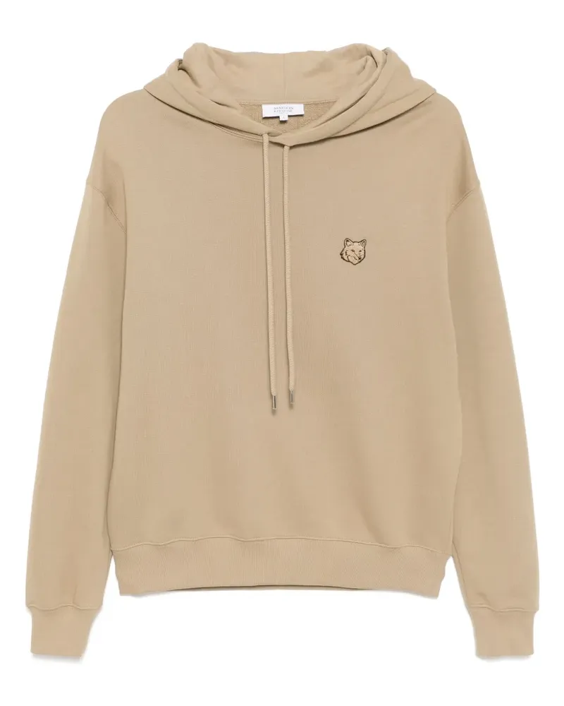 Kitsuné Hoodie mit Bold Fox Head - Braun Braun