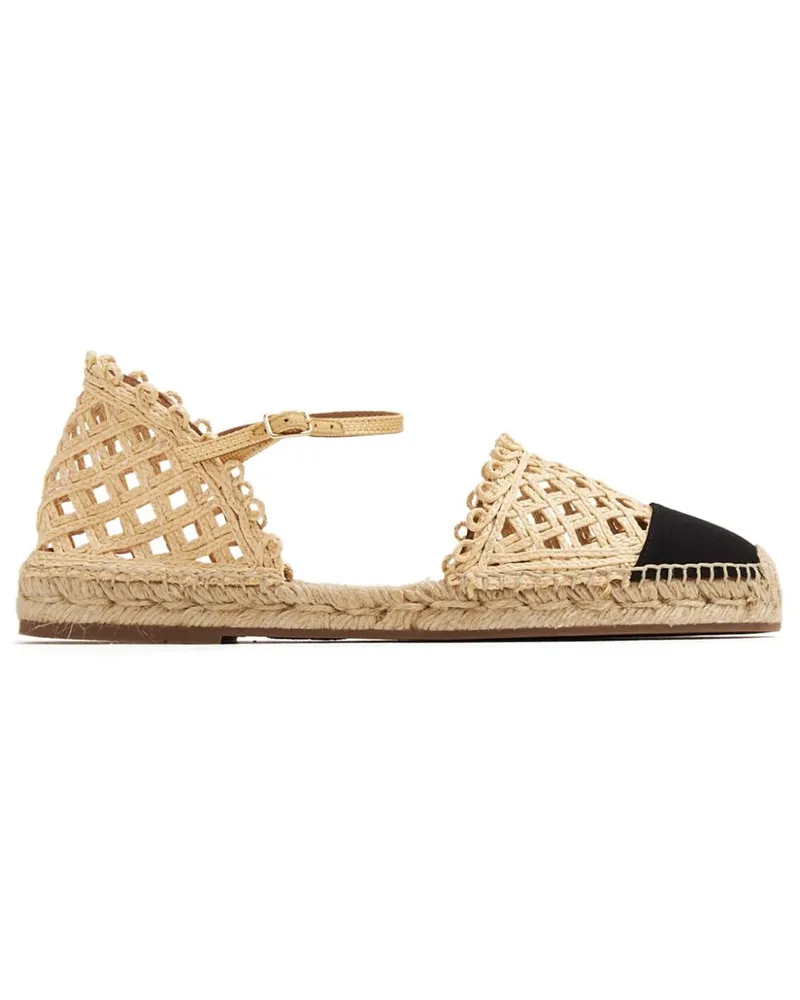 Aquazzura Sunburst Espadrilles mit mandelförmiger Kappe - Nude Nude