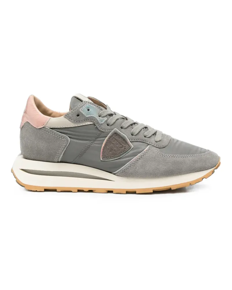 Philippe Model Tropez Haute Sneakers mit Wildleder-Einsatz - Grau Grau