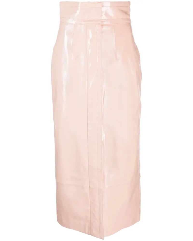 Philosophy Di Lorenzo Serafini Midirock aus Leder - Nude Nude