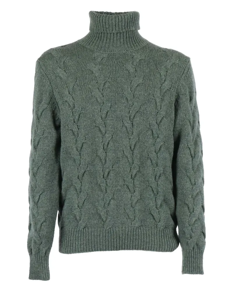 Filippo de Laurentiis cable-knit roll-neck sweater - Grün Grün