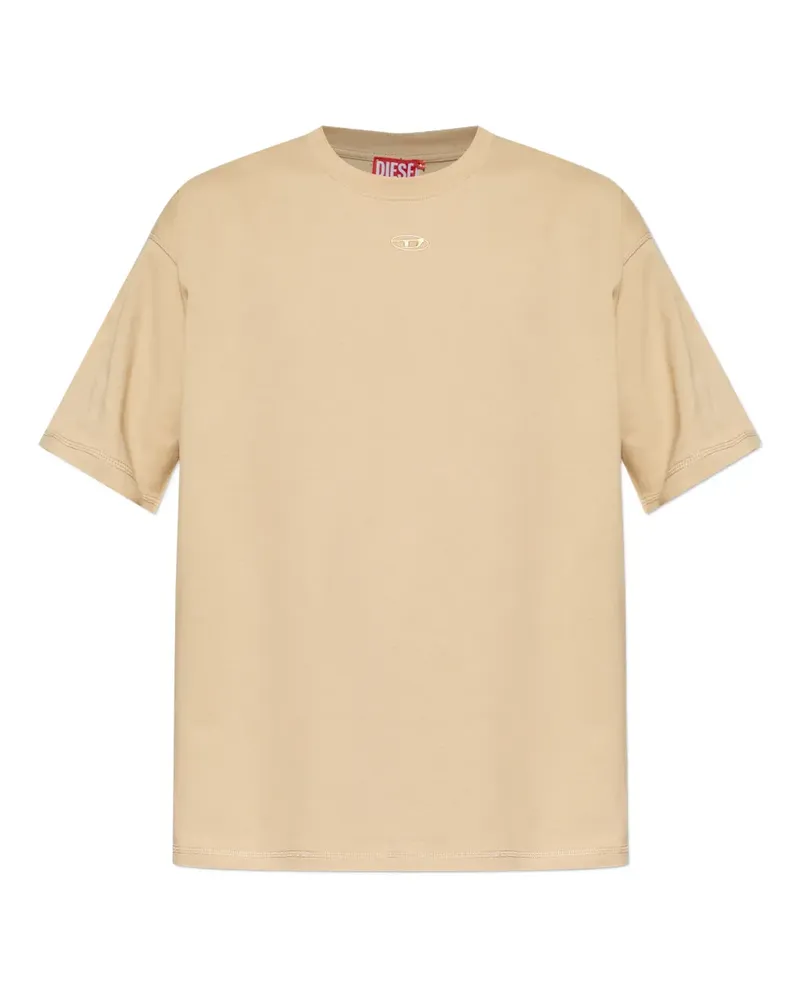 Diesel T-Shirt mit Logo - Nude Nude