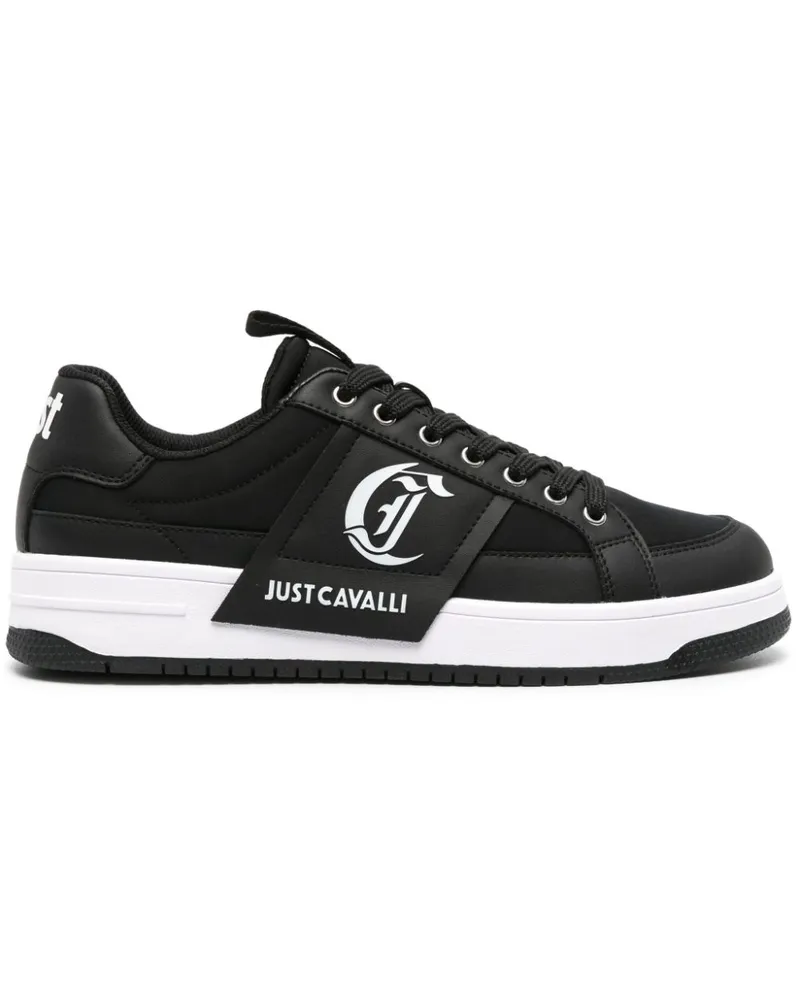 Just Cavalli Sneakers mit Logo-Prägung - Schwarz Schwarz