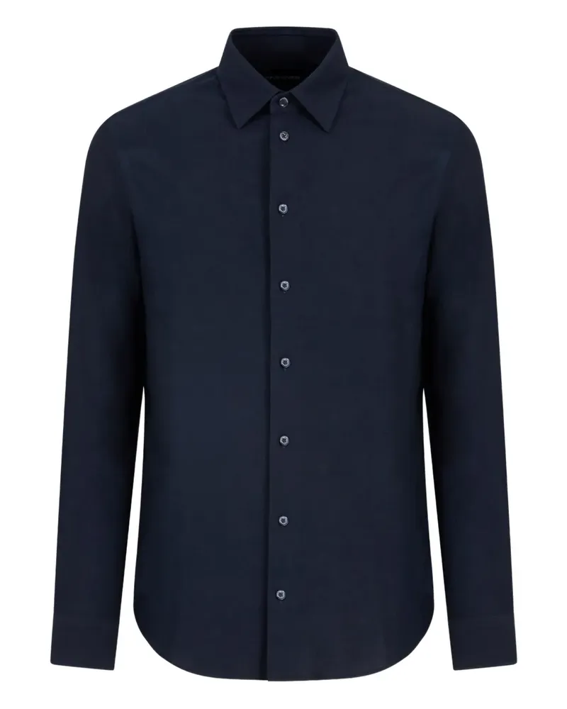 Emporio Armani Klassisches Hemd - Blau Blau