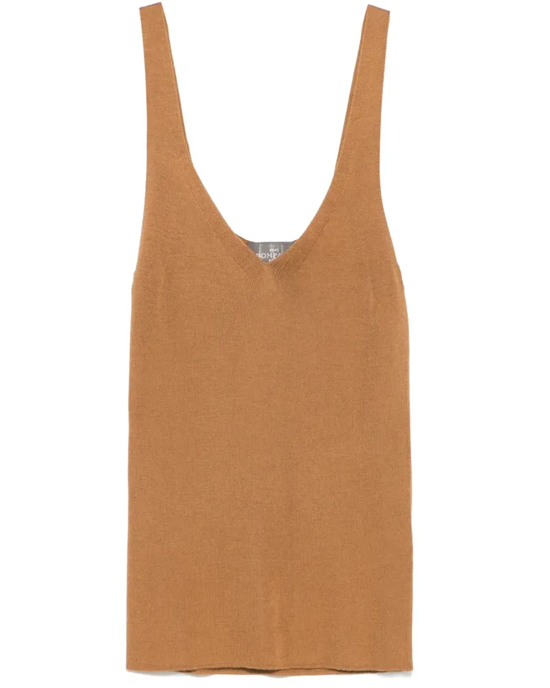 Eric Bompard Nahtloses Tanktop - Braun Braun