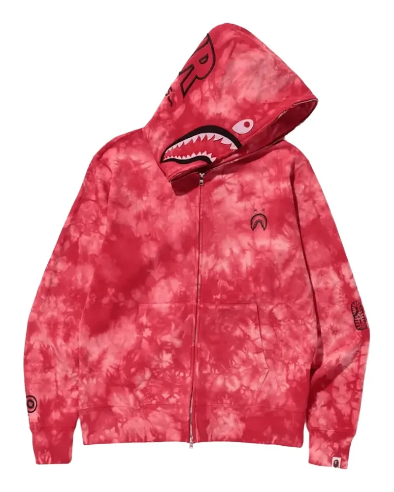 BAPE Shark tie-dye hoodie - Rot Rot