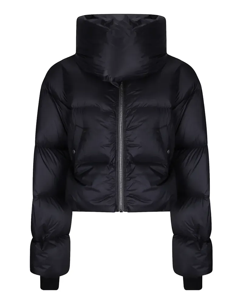 Rick Owens funnel-neck cropped puffer jacket - Schwarz Schwarz