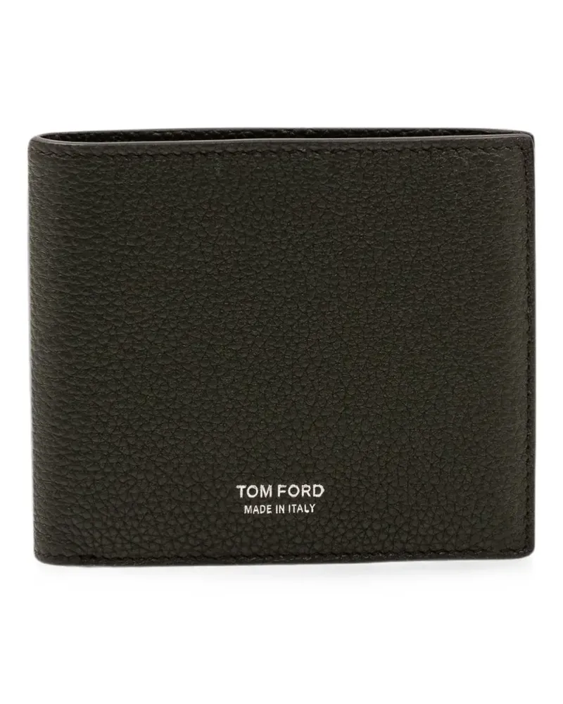 Tom Ford grainy leather bifold wallet - Schwarz Schwarz
