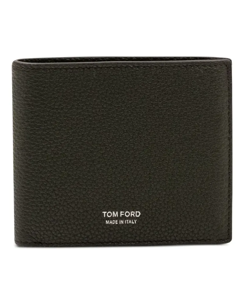 Tom Ford grainy leather bifold wallet - Schwarz Schwarz
