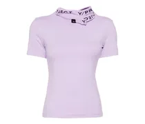 logo-print collar jersey T-shirt