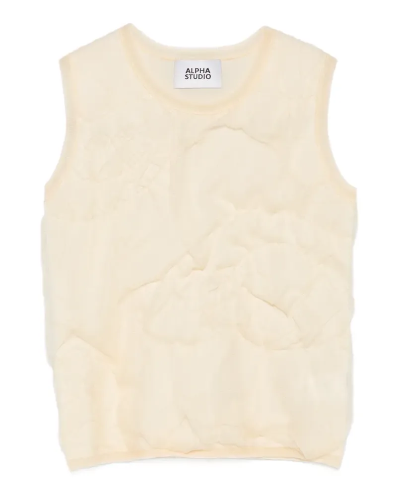 Alpha Studio Gestepptes Oberteil - Nude Nude