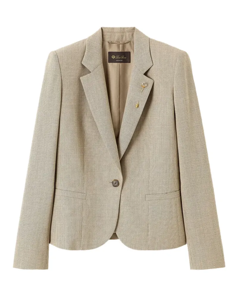 Loro Piana Lindy single-button blazer - Nude Nude