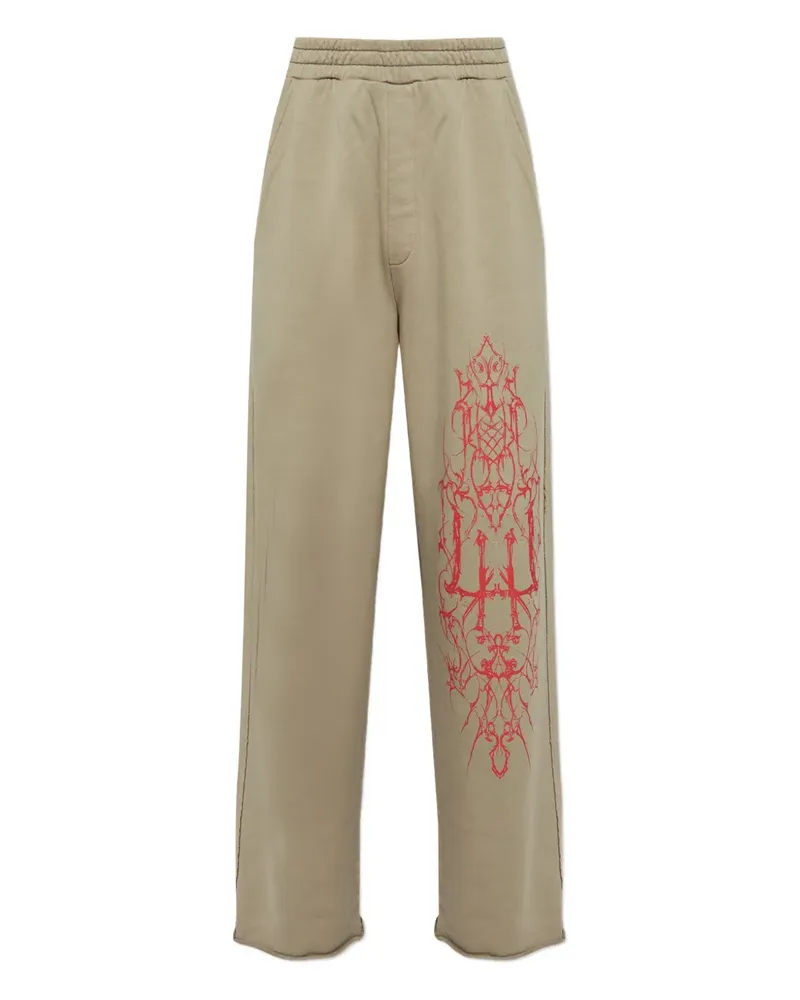 44 LABEL GROUP Hose mit grafischem Print - Nude Nude