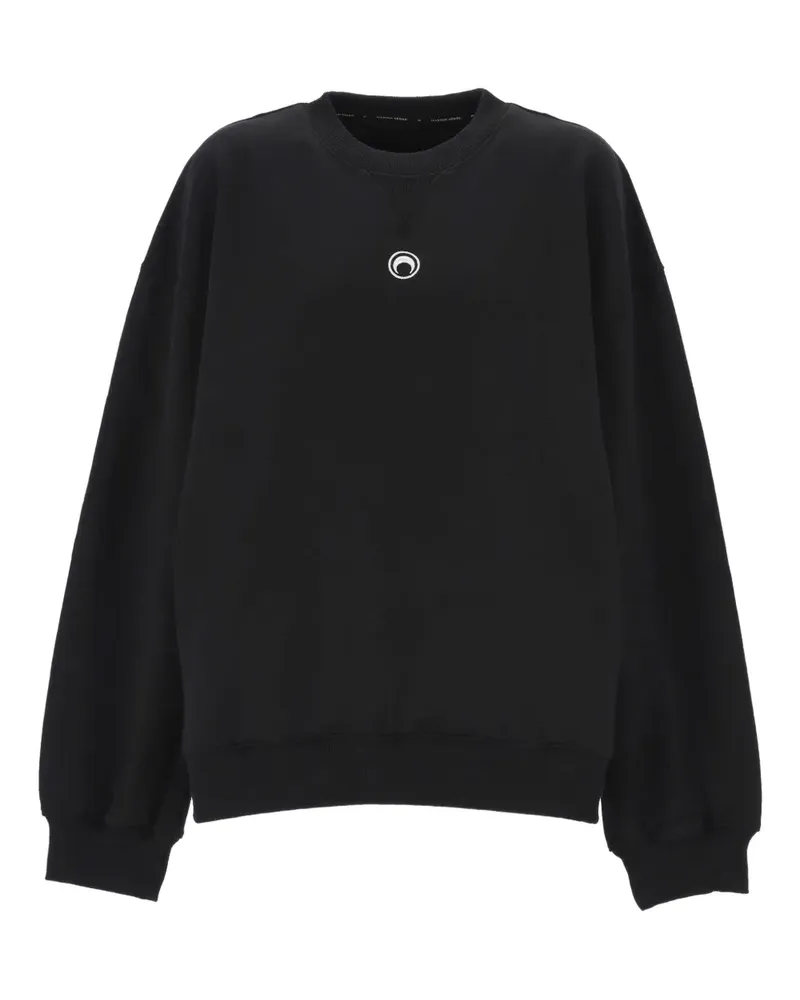 Marine Serre logo-detail sweatshirt - Schwarz Schwarz