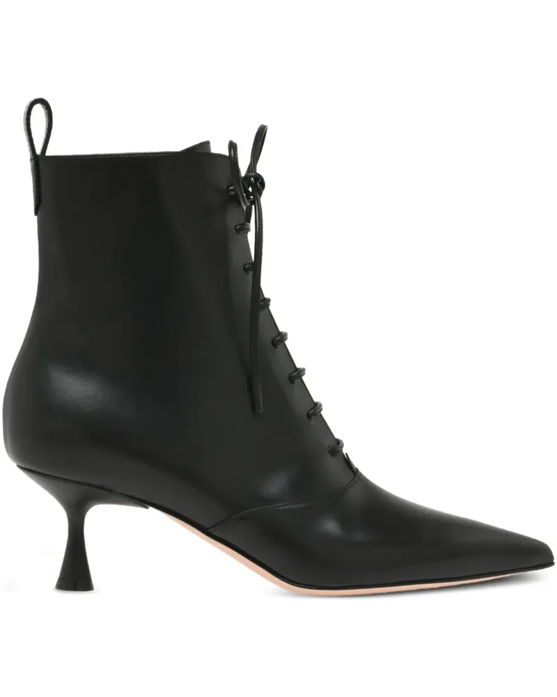 Gianvito Rossi Morganne Stiefeletten mit Schnürung 55mm - Schwarz Schwarz
