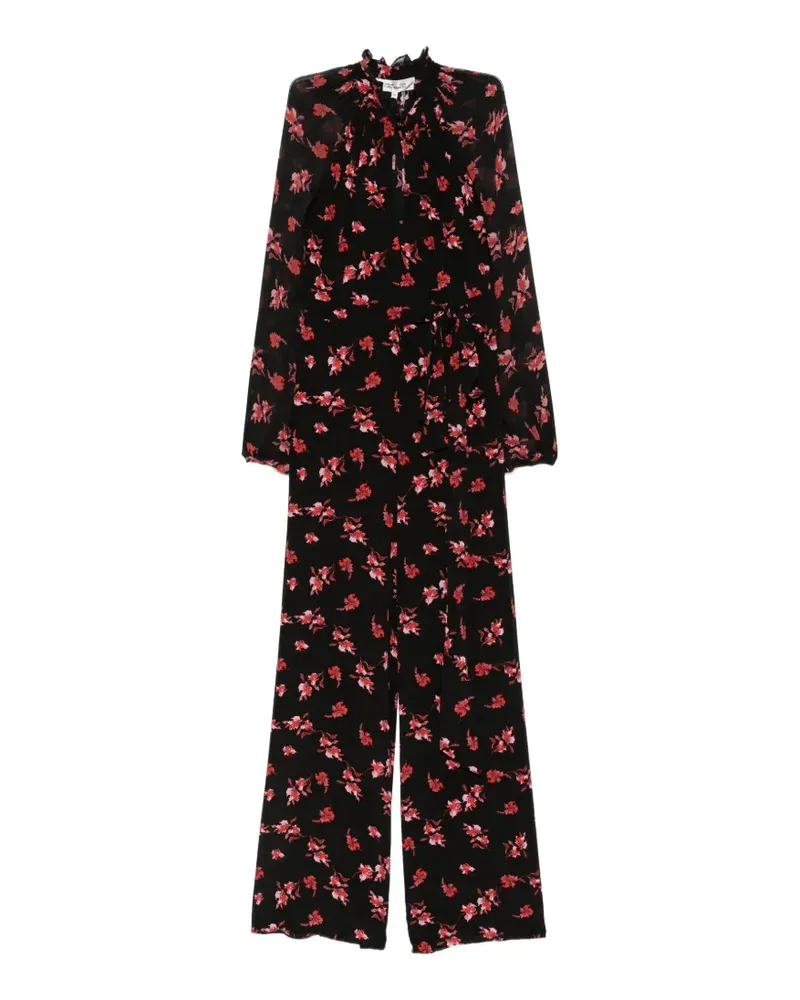 Diane von Furstenberg Jumpsuit mit Streifen - Schwarz Schwarz