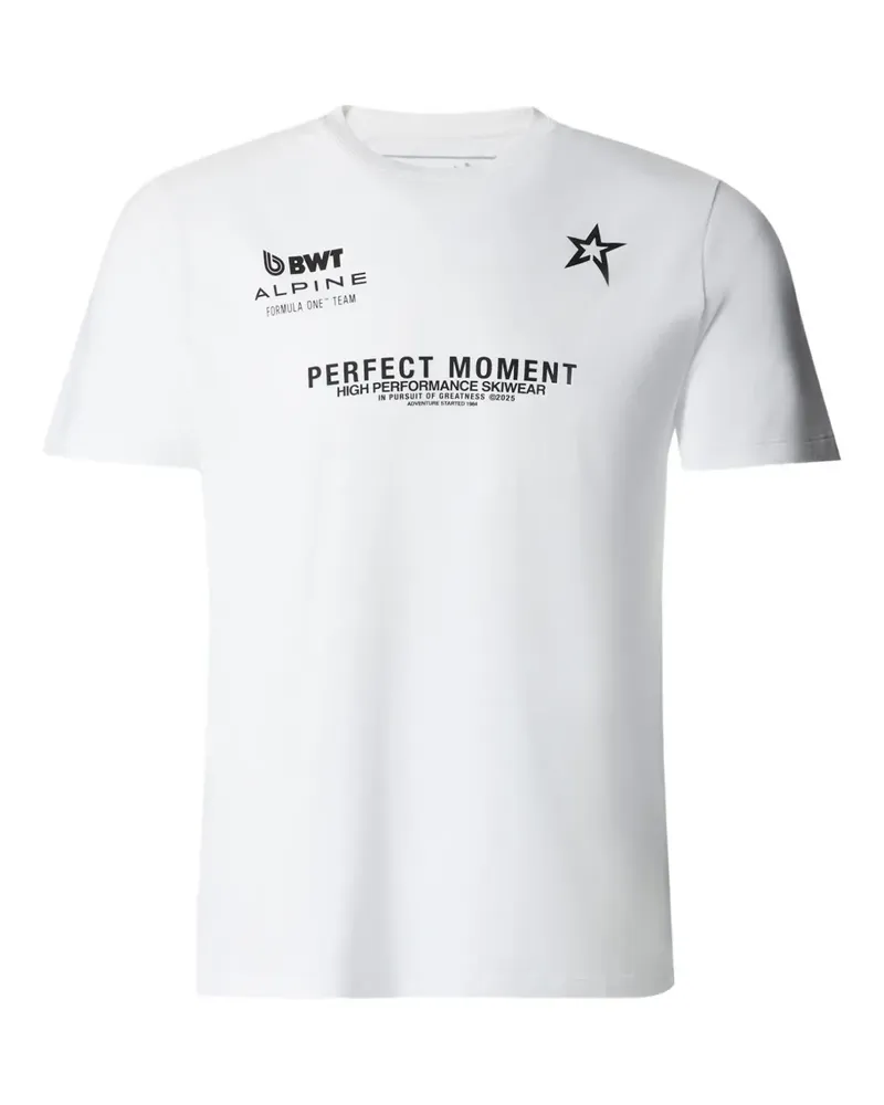 Perfect Moment Alpine T-Shirt mit Logo-Print - Weiß Weiß